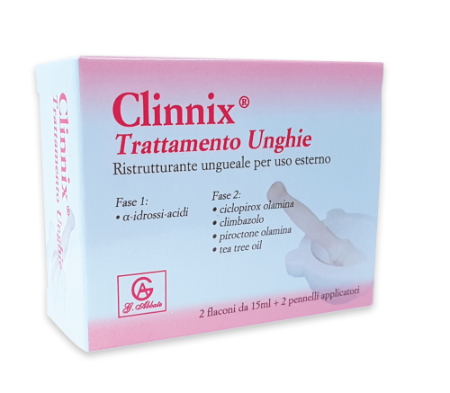 CLINNIX TRATTAMENTO UNGHIE 2 FLACONI 15 ML + 2 PENNELLI APPLICATORI - UniversoFarmacie.it