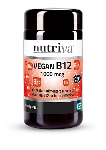 NUTRIVA VEGAN B12 60 COMPRESSE 1000MCG - UniversoFarmacie.it