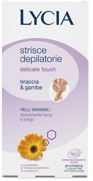 LYCIA 20 STRISCE BRACCIA/GAMBE PELLI DELICATE 12 PEZZI - UniversoFarmacie.it
