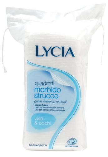 LYCIA 50 QUADROTTI COTONE STRISCIA 12 PEZZI - UniversoFarmacie.it