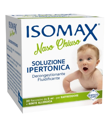 SOLUZIONE IPERTONICA ISOMAX NASO CHIUSO 20 FLACONCINI DA 5 ML - UniversoFarmacie.it