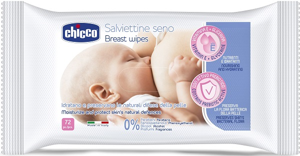 CHICCO SALVIETTE DETERGENTI PER IL SENO 72 PEZZI - UniversoFarmacie.it