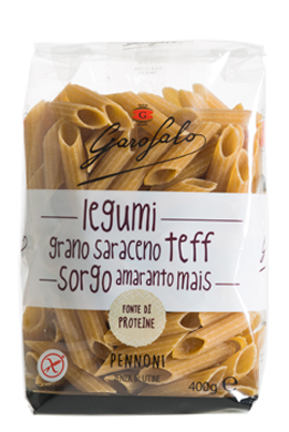 GAROFALO PENNONI PASTA SENZA GLUTINE LEGUMI E CEREALI 400 G - UniversoFarmacie.it