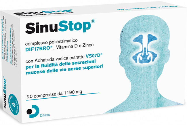 SINUSTOP 20 COMPRESSE DA 1190 MG - UniversoFarmacie.it