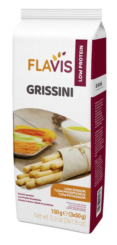 FLAVIS GRISSINI APROTEICI 3 PORZIONI DA 50 G - UniversoFarmacie.it