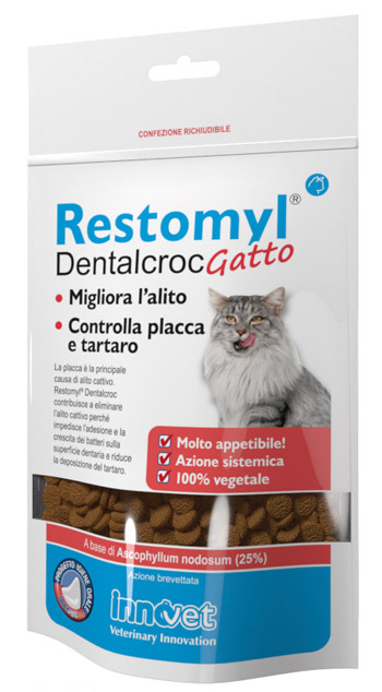 RESTOMYL DENTALCROC GATTO BUSTA 60 G - UniversoFarmacie.it