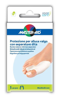 PROTEZIONE MASTER-AID FOOTCARE PER ALLUCE VALGO CON SEPARATORE DITA INTEGRATO 1 PEZZO D9 - UniversoFarmacie.it