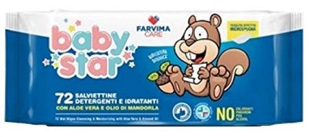 BABYSTAR SALVIETTE BEBE' POPUP 72 PEZZI - UniversoFarmacie.it