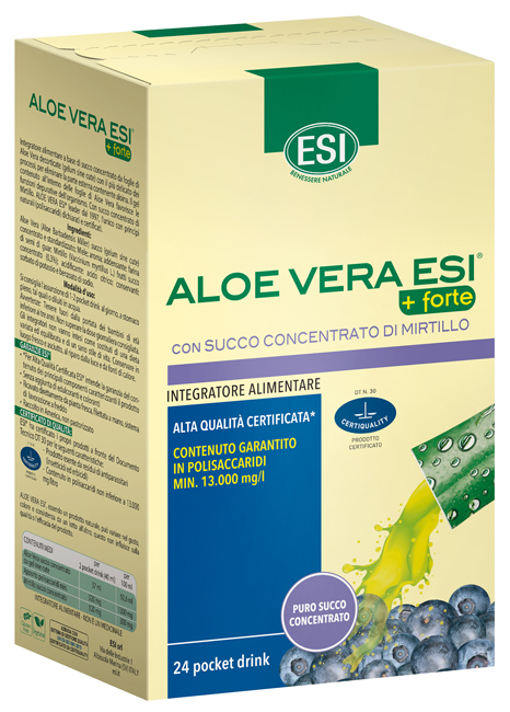 ESI ALOE VERA SUCCO + FORTE MIRTILLO 24 POCKET DRINK - UniversoFarmacie.it