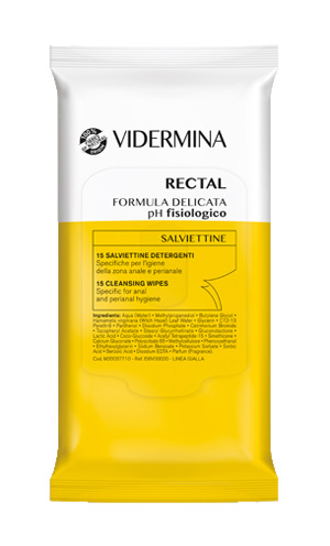VIDERMINA RECTAL SALVIETTINE 15 PEZZI - UniversoFarmacie.it