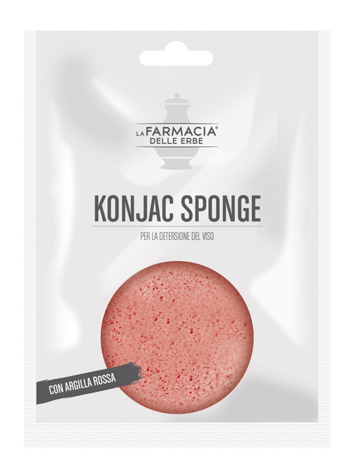 FDE KONJAC SPONGE ARGILLA ROSSA 1 PEZZO - UniversoFarmacie.it