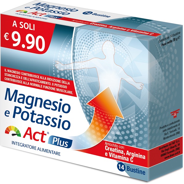 MAGNESIO E POTASSIO ACT PLUS 14 BUSTINE - UniversoFarmacie.it