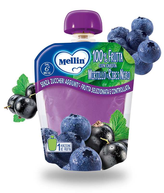 MELLIN POUCH MIRTILLO/RIBES 90 G - UniversoFarmacie.it