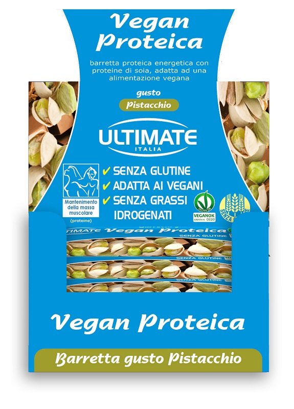 ULTIMATE BARRETTA VEGAN PROTEICA PISTACCHIO 24 X 40 G - UniversoFarmacie.it
