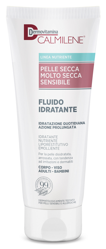 DERMOVITAMINA CALMILENE FLUIDO IDRATANTE PER PELLE SECCA, MOLTO SECCA E SENSIBILE 250 ML - UniversoFarmacie.it