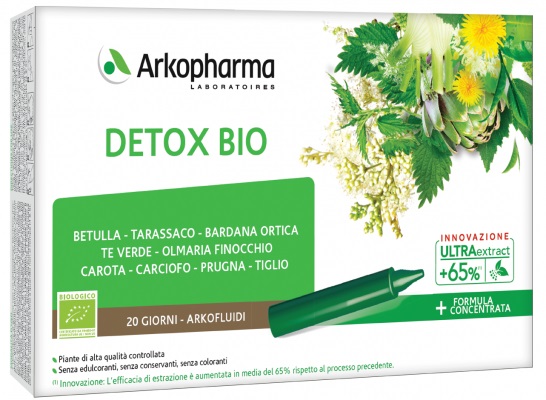 ARKOFLUIDI DETOX BIO 20 FIALE - UniversoFarmacie.it