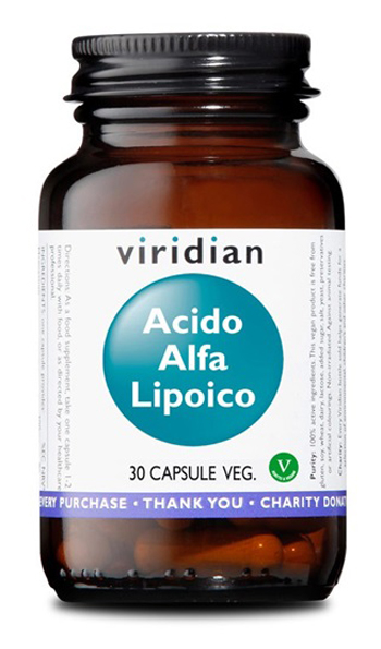 VIRIDIAN ACIDO ALFA LIPOICO 30 CAPSULE VEGETALI - UniversoFarmacie.it