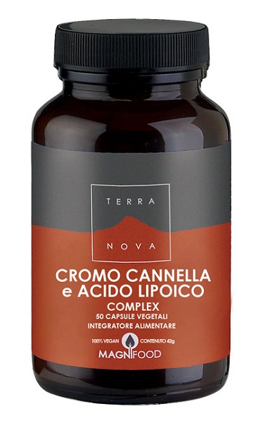 TERRANOVA CROMO/CANNELLA/ACIDO LIPOICO COMPLEX 50 CAPSULE - UniversoFarmacie.it
