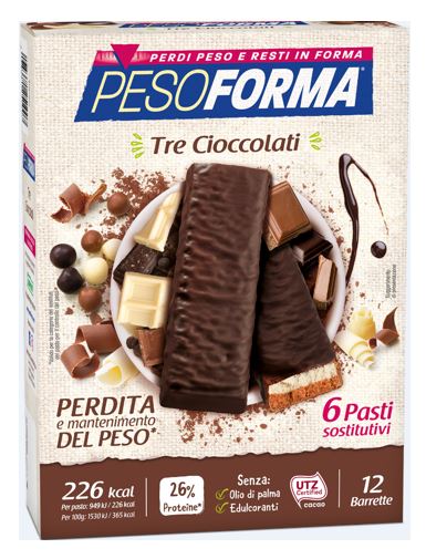 PESOFORMA BARR 3 CIOCCOLATI 372 G - UniversoFarmacie.it