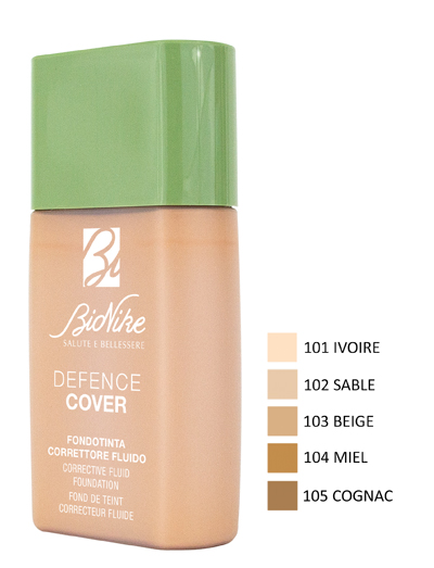 DEFENCE COVER FONDOTINTA CORRETTORE FLUIDO 101 40 ML - UniversoFarmacie.it