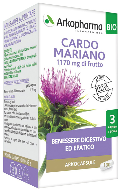 ARKO CAPSULE CARDO MARIANO BIO 130 CAPSULE - UniversoFarmacie.it