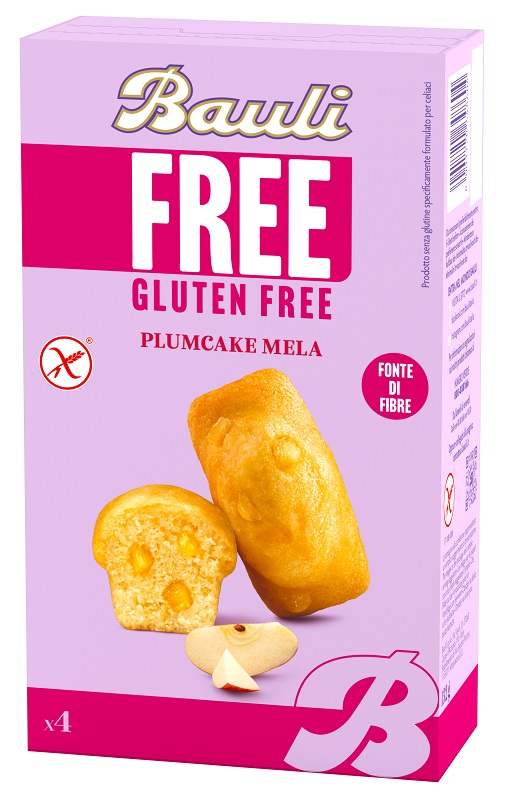 BAULI FREE PLUMCAKE MELA 4 PEZZI DA 33 G - UniversoFarmacie.it