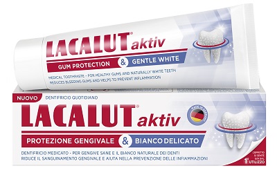 LACALUT AKTIV PROTEZIONE GENGIVALE & BIANCO DELICATO 75 ML - UniversoFarmacie.it