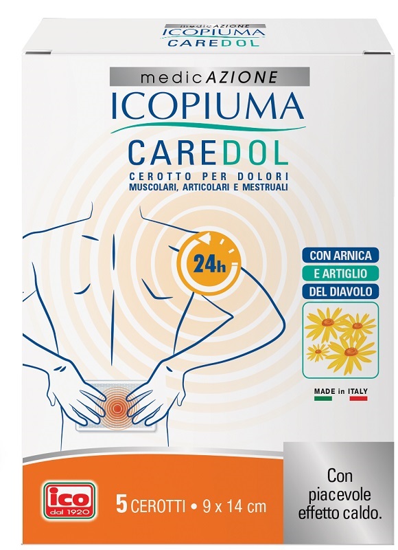 ICOPIUMA CAREDOL CEROTTO DOL RETTANGOLARE 5 PEZZI - UniversoFarmacie.it