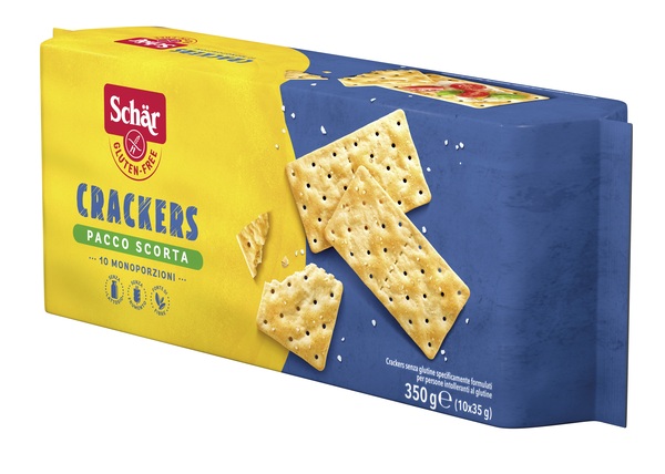 SCHAR CRACKERS SENZA LATTOSIO PACCO SCORTA 10 MONOPORZIONI DA 35 G - UniversoFarmacie.it