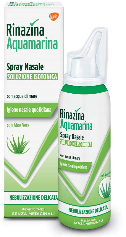 RINAZINA AQUAMARINA ISOTONICA ALOE SPRAY NEBULIZZAZIONE DELICATA 100 ML - UniversoFarmacie.it