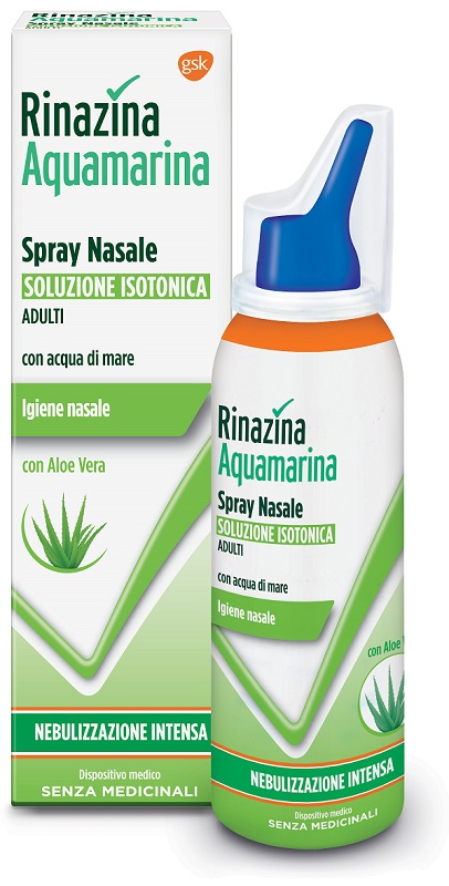 RINAZINA AQUAMARINA ISOTONICA ALOE SPRAY NEBULIZZAZIONE INTENSA 100 ML - UniversoFarmacie.it