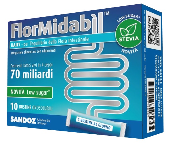 FLORMIDABIL DAILY 10 BUSTINE CON STEVIA - UniversoFarmacie.it