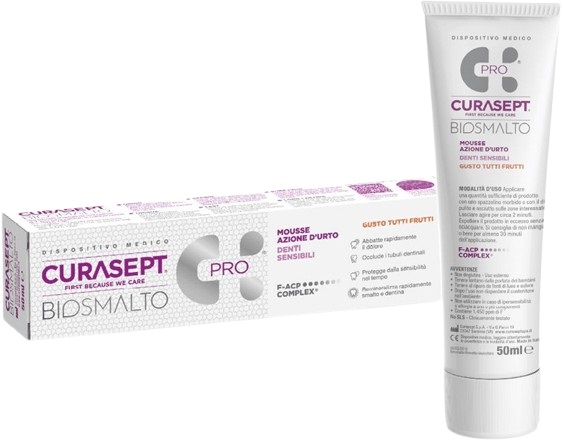 CURASEPT BIOSMALTO MOUSSE DENTI SENSIBILI 50 ML - UniversoFarmacie.it