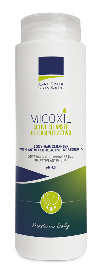 MICOXIL ACTIVE CLEANSER DETERGENTE PER CORPO E CAPELLI PH 4,5 250 ML - UniversoFarmacie.it