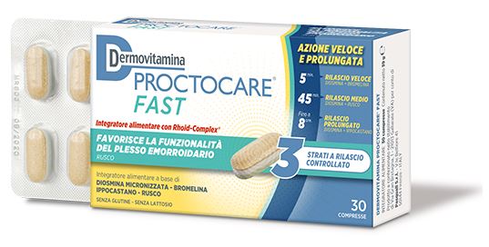 DERMOVITAMINA PROCTOCARE FAST 30 COMPRESSE - UniversoFarmacie.it