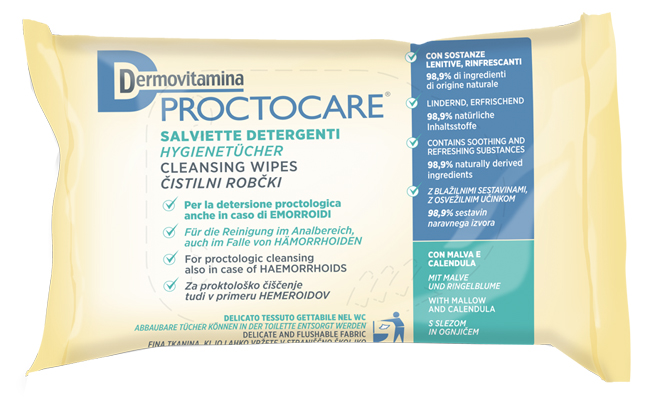 DERMOVITAMINA PROCTOCARE SALVIETTE DETERGENTI 15 PEZZI - UniversoFarmacie.it