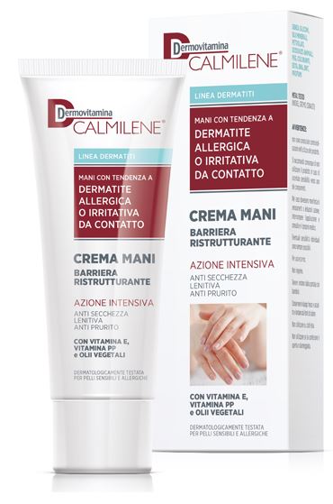 DERMOVITAMINA CALMILENE CREMA MANI BARRIERA RISTRUTTURANTE AZIONE INTENSIVA PER DERMATITE ALLERGICA O IRRITATIVA DA CONTATTO 75 ML - UniversoFarmacie.it