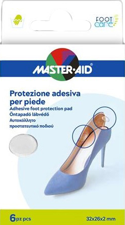 PROTEZIONE ADESIVA MASTER-AID FOOTCARE TRASPARENTE MIX 6 PEZZI A5 - UniversoFarmacie.it