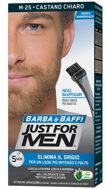 JUST FOR MEN BARBA & BAFFI M25 CASTANO CHIARO 51 G - UniversoFarmacie.it