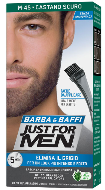 JUST FOR MEN BARBA & BAFFI M45 CASTANO SCURO 51 G - UniversoFarmacie.it