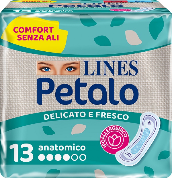 LINES PETALO BLU ASSORBENTE ANATOMICO 13 PEZZI - UniversoFarmacie.it