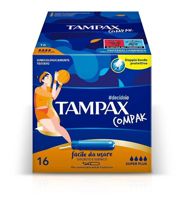 TAMPAX COMPAK ASSORBENTE INTERNO SUPER PLUS 16 PEZZI - UniversoFarmacie.it