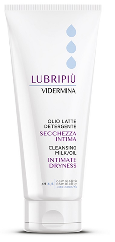 VIDERMINA LUBRIPIU' OLIO LATTE DETERGENTE SECCHEZZA INTIMA 200 ML - UniversoFarmacie.it