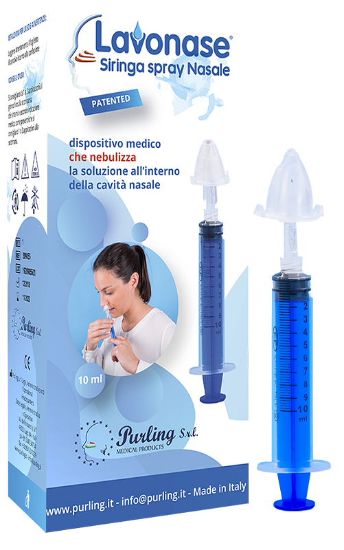 LAVONASE SIRINGA SPRAY NASALE NON STERILE 10 ML LUER-LOCK CON CAPPUCCIO + UGELLO NASALE CON RACCORDO LUER-LOCK + PERFORATORE CON VALVOLA NON RITORNO CON TAPPO - UniversoFarmacie.it