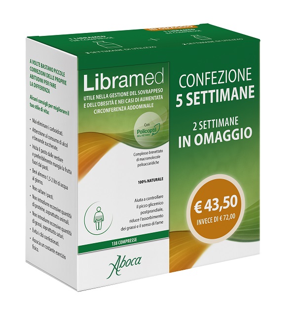 LIBRAMED TRATTAMENTO 5 SETTIMANE 138 + 84 COMPRESSE - UniversoFarmacie.it