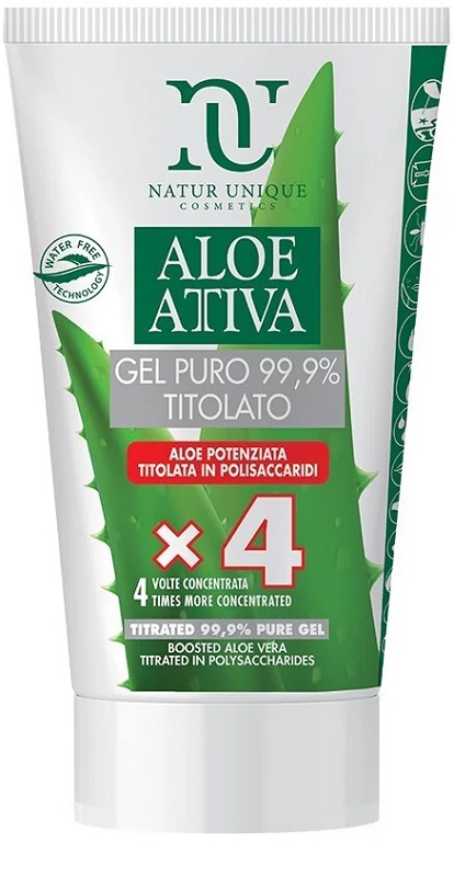 NATUR UNIQUE ALOE ATTIVA GEL PURO TITOLATO 99,9% 50 ML - UniversoFarmacie.it