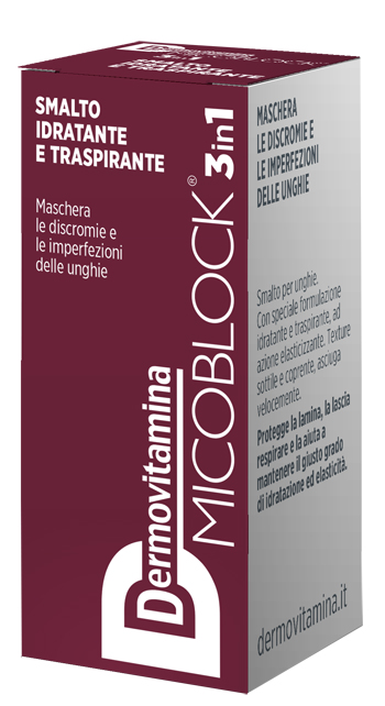 DERMOVITAMINA MICOBLOCK 3 IN 1 SMALTO IDRATANTE E TRASPIRANTE BORDEAUX 5 ML - UniversoFarmacie.it
