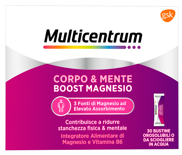 MULTICENTRUM BOOST MAGNESIO 30 BUSTINE - UniversoFarmacie.it