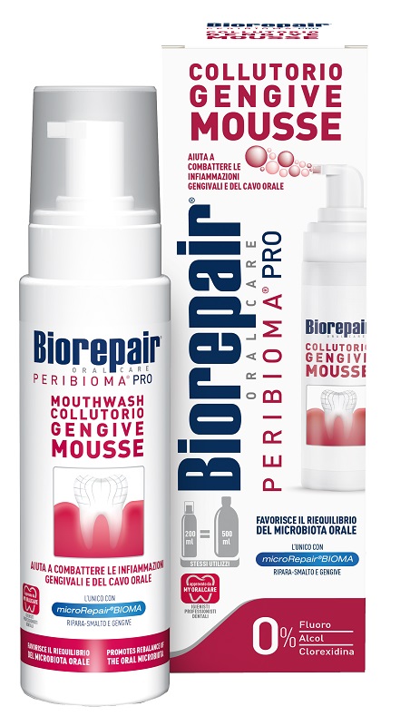 BIOREPAIR ORAL CARE PERIBIOMA PRO COLLUTORIO GENGIVE MOUSSE 200 ML - UniversoFarmacie.it