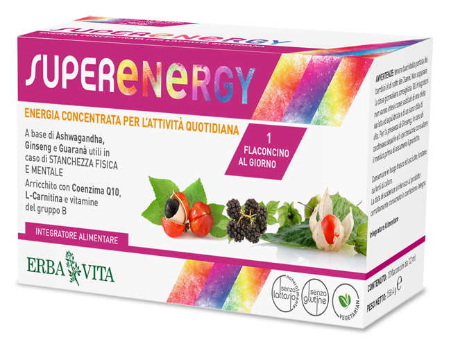 SUPER ENERGY 10 FLACONCINI DA 12 ML - UniversoFarmacie.it